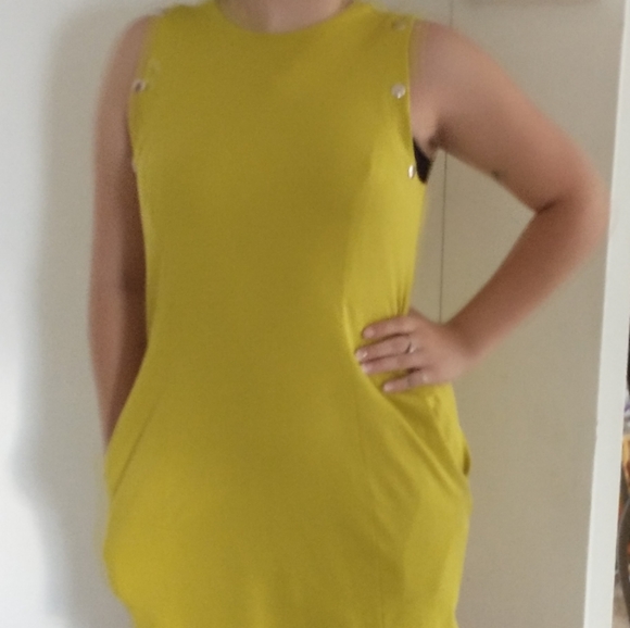 Green yellow dress - Picture 1 of 2
